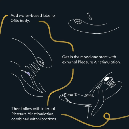 Womanizer OG – вакуумно-волновой стимулятор точки G с вибрацией серый